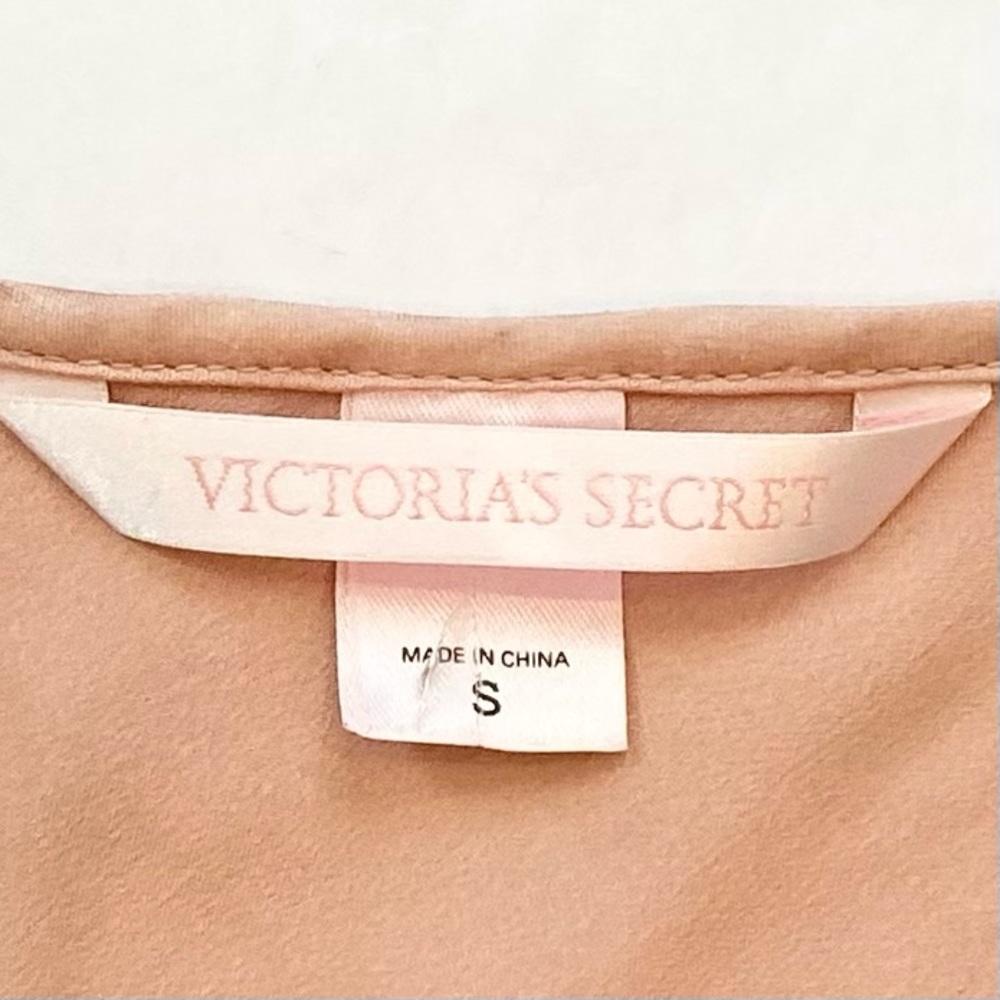 Y2K Victoria’s Secret Silky Satin Pale Pink Vintage Babydoll Chemise Slip Dress - Picture 3 of 8